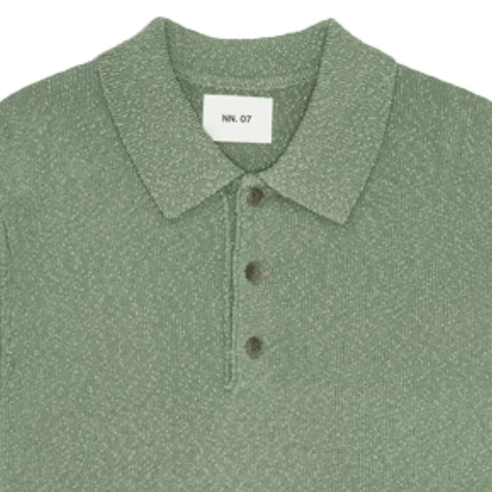 NN07 Randy Boucle Yarn Polo - Sea