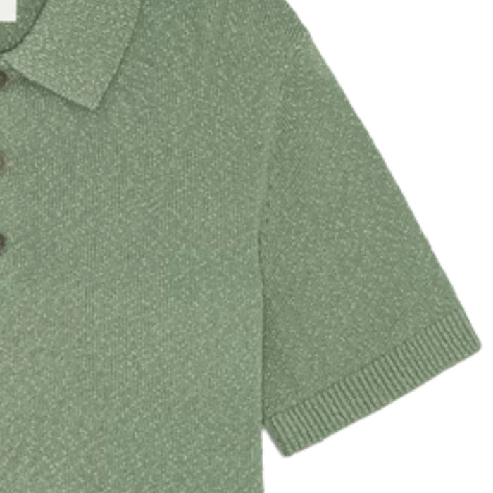 NN07 Randy Boucle Yarn Polo - Sea