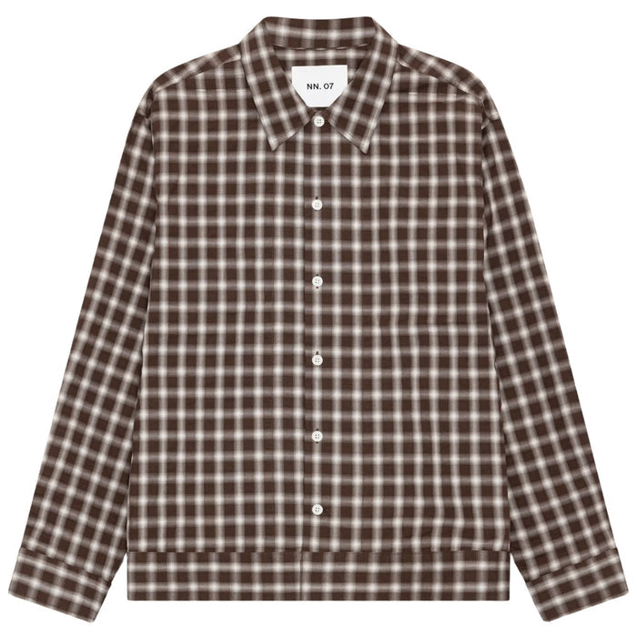 NN07 Reed Overshirt - Brown Check
