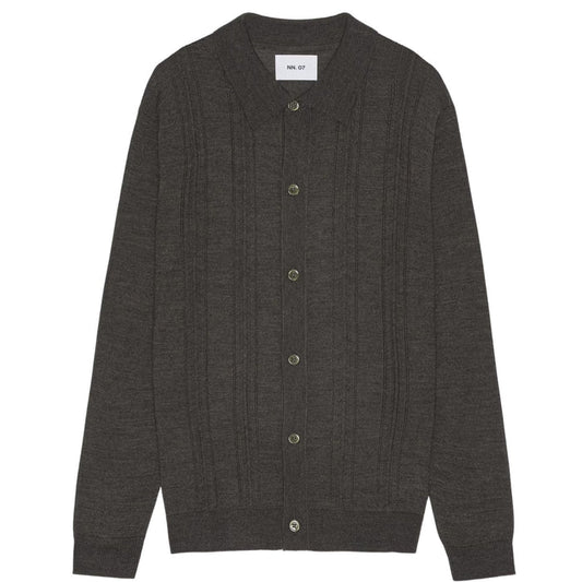 NN07 Thor Long Sleeve Polo Shirt - Demitasse