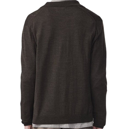 NN07 Thor Long Sleeve Polo Shirt - Demitasse