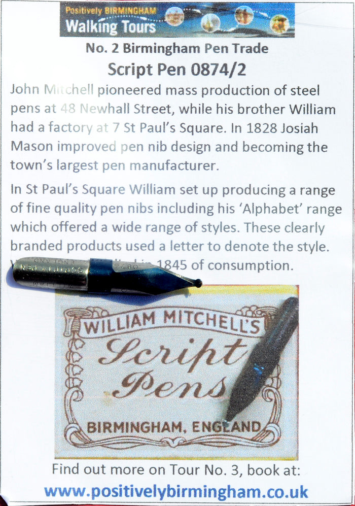 No. 2 - William Mitchell Script - Dip Pen Nib