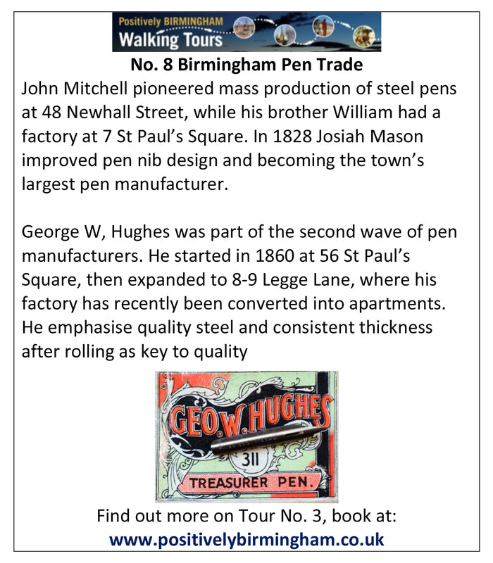 No. 8 - George W. Hughes - Treasurer Pen no. 311