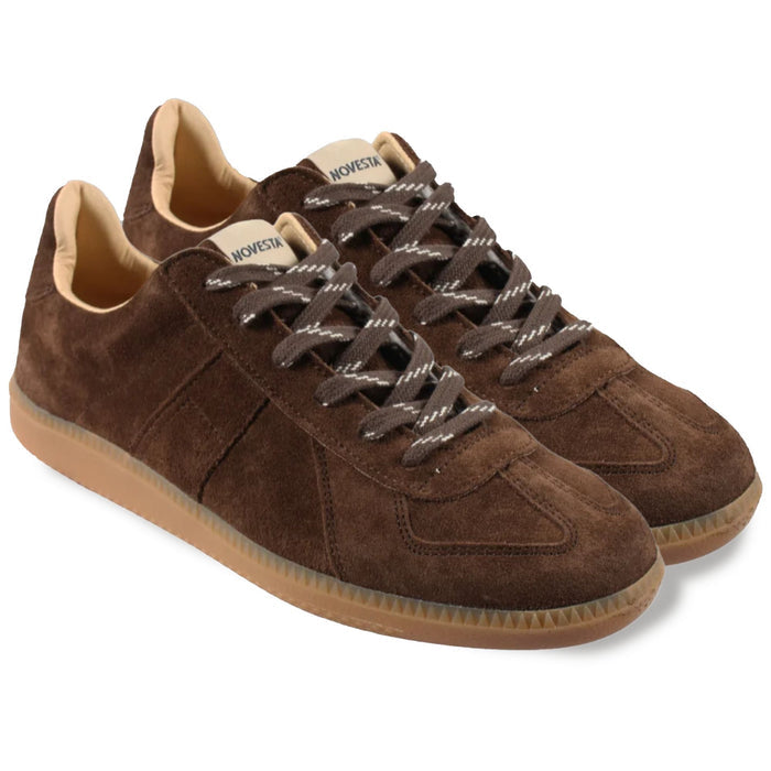 Novesta All Suede German Army Trainer GAT - Chocolate