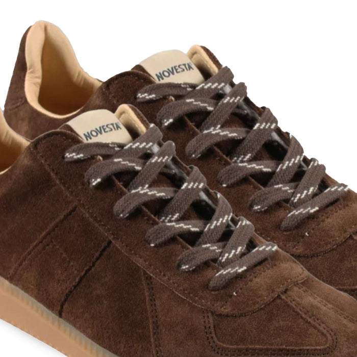 Novesta All Suede German Army Trainer GAT - Chocolate
