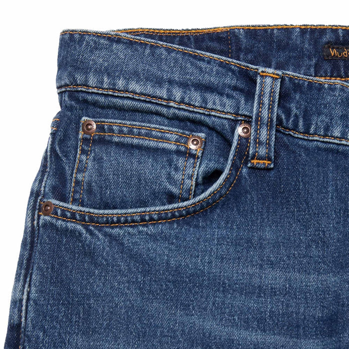 Nudie Jeans Solid Ollie Jeans - Wild Blue