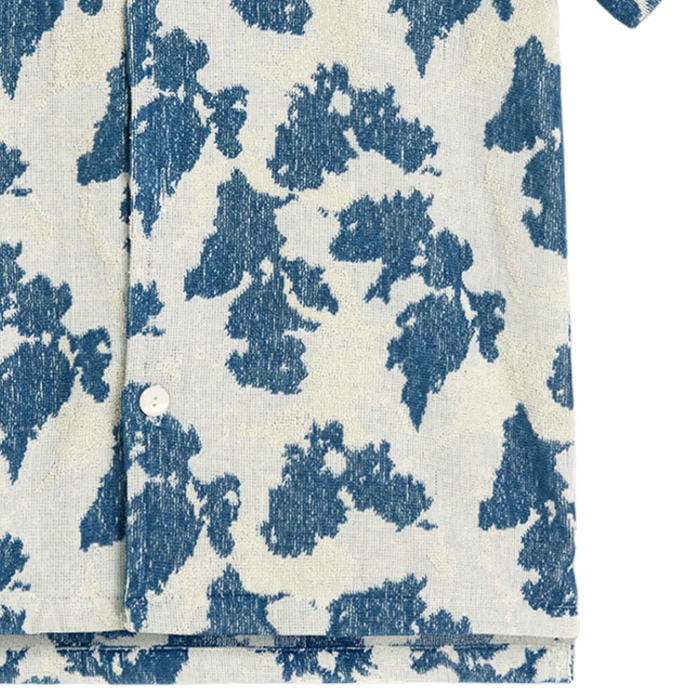 OAS Company Sail Contraste Cuba Terry Shirt - Blue