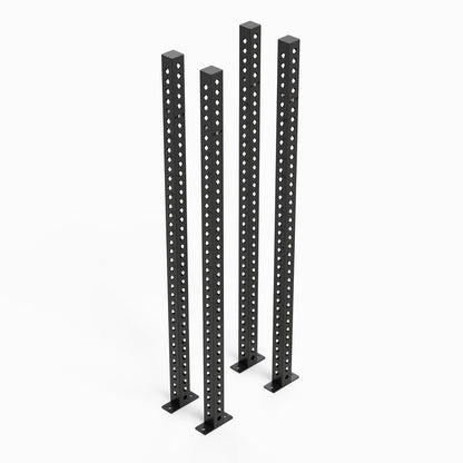 Omni Rack Uprights 80" Metallic Black Set of Four
