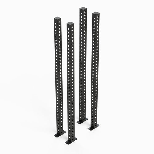 Omni Rack Uprights 80" Metallic Black Set of Four