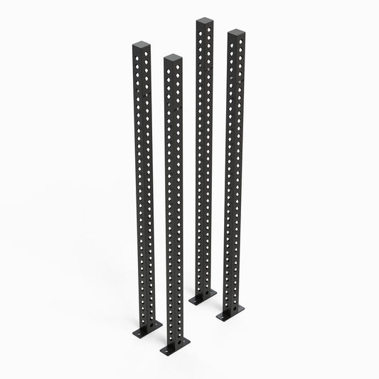 Omni Rack Uprights 80" Metallic Black Set of Four