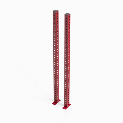 Omni Rack Uprights 80" Red Pair