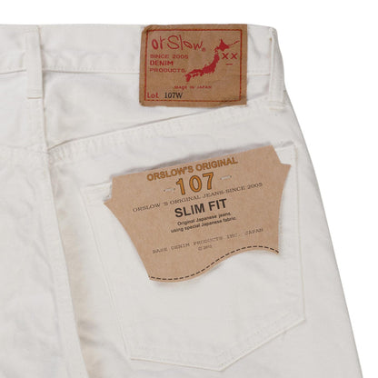 OrSlow 107 Ivy Fit Jeans - White Denim