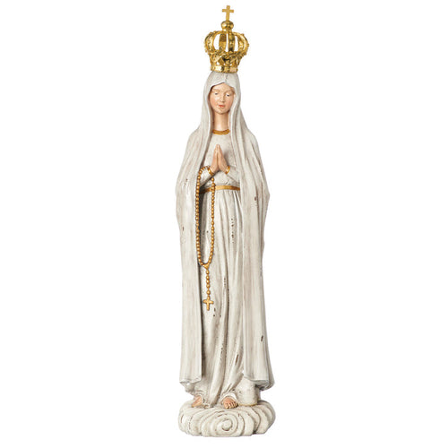 Our Lady of Fatima Antiqued Figure 18.25"H