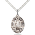 Our Lady of Good Help Necklace Sterling Silver 24"