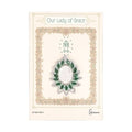 Our Lady of Grace Oval Pin Green 1.75"H
