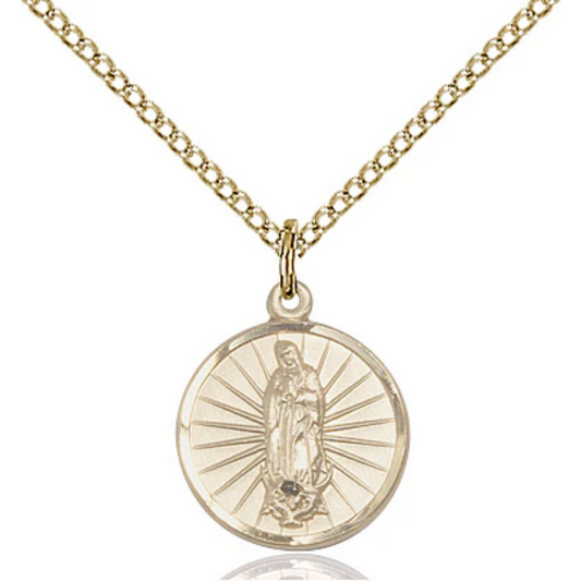Our Lady of Guadalupe Gold Filled 18"