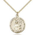 Our Lady of Loretto Medal Gold Filled 18"