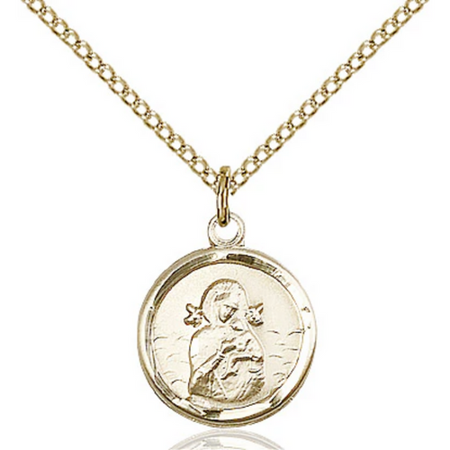 Our Lady of Perpetual Help Gold Filled 18"