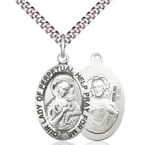 Our Lady of Perpetual Help Sterling Silver 24"