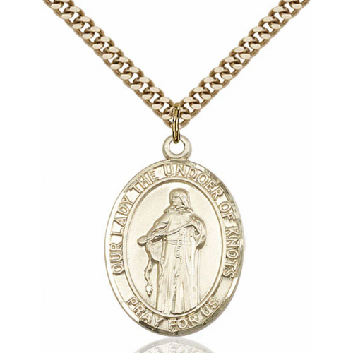 Our Lady the Undoer of Knots Necklace 24"