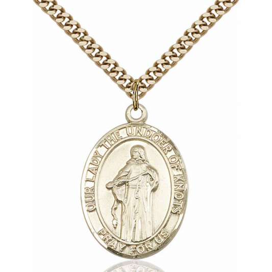 Our Lady the Undoer of Knots Necklace 24"