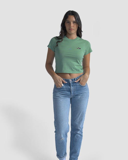 Panda Women's Crop - Follow Your Legend