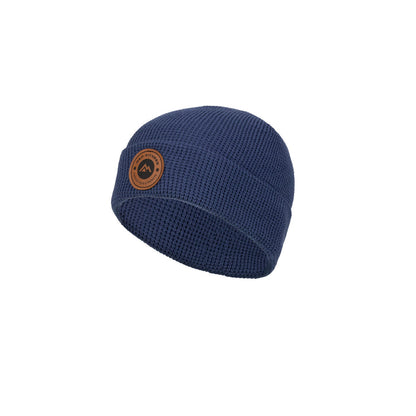 The REP Fitness Peak Beanie in Blue front