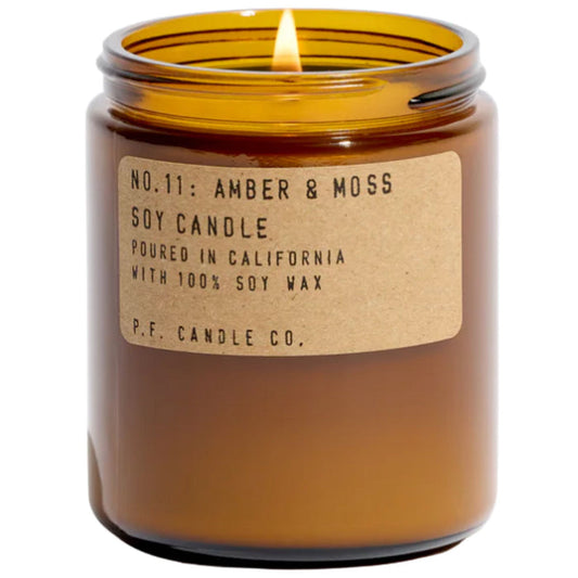 P.F. Candle Amber & Moss - Standard Candle