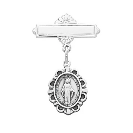 Pin - Sterling Miraculous Baby Pin Boxed