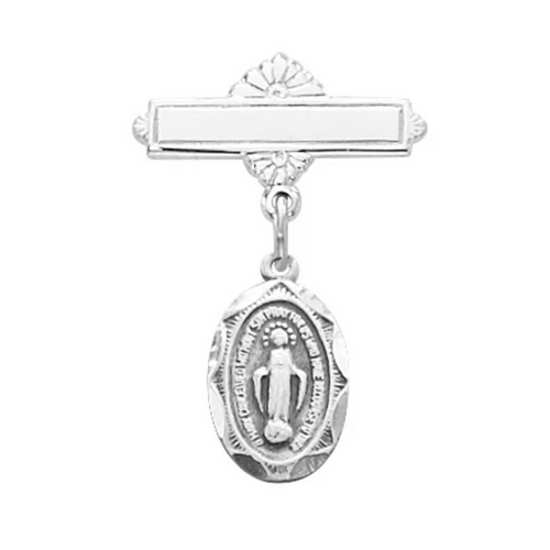 Pin - Sterling Miraculous Baby Pin Boxed