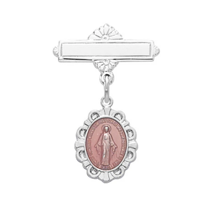 Pin - Sterling Pink Miraculous Baby Pin, Boxed