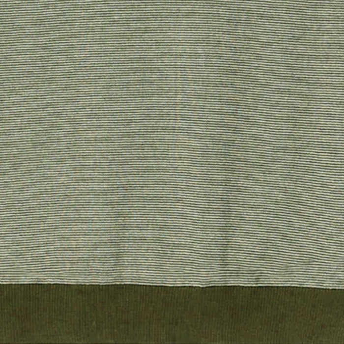 Pittari Microstripe Short Sleeve Polo - Olive/Ecru