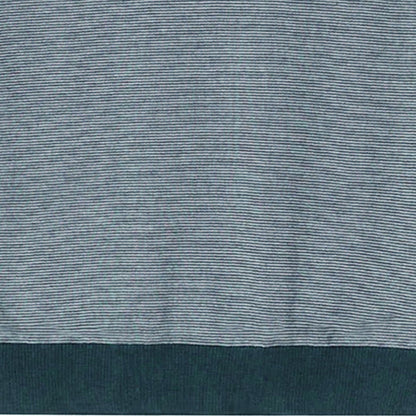Pittari Microstripe Short Sleeve Polo - Teal/Ecru