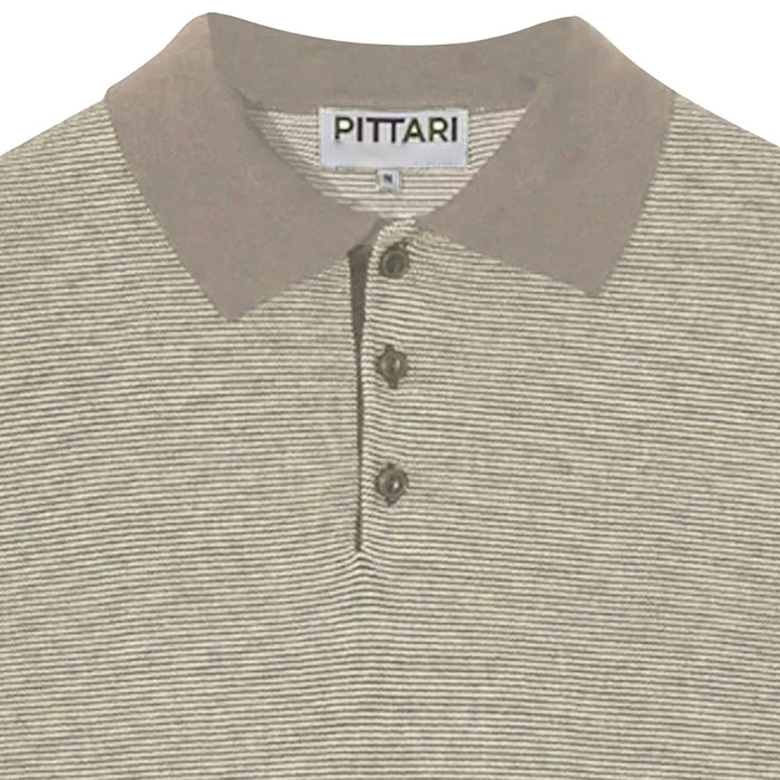Pittari Microstripe Short Sleeve Polo - Trian