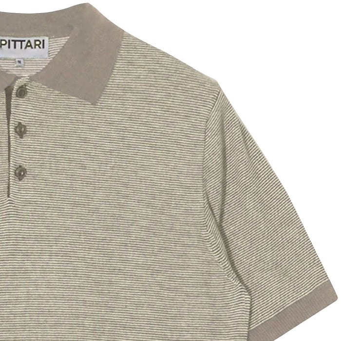 Pittari Microstripe Short Sleeve Polo - Trian