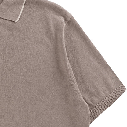 Pittari Short Sleeve Polo Tipping - Cappucino