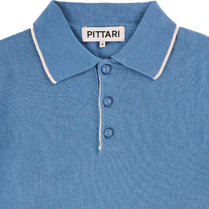 Pittari Short Sleeve Polo Tipping - Delfino