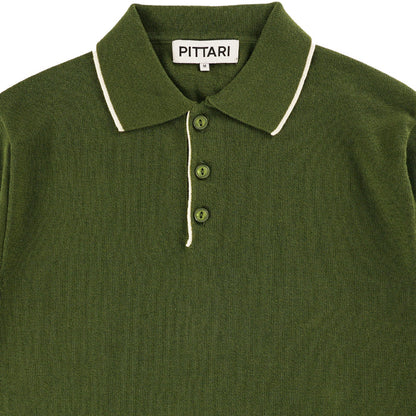 Pittari Short Sleeve Polo Tipping - Olive
