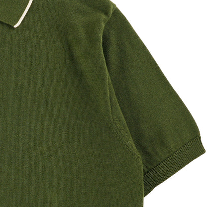 Pittari Short Sleeve Polo Tipping - Olive