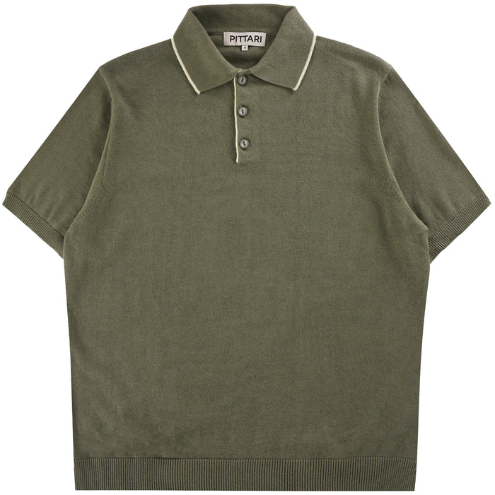 Pittari Short Sleeve Polo Tipping - Palude