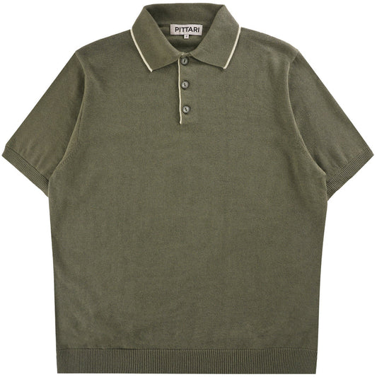 Pittari Short Sleeve Polo Tipping - Palude