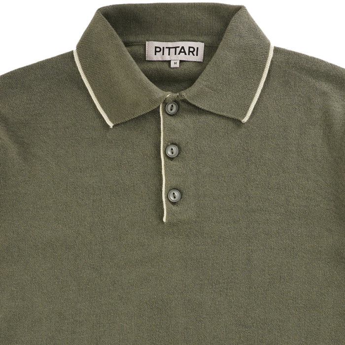 Pittari Short Sleeve Polo Tipping - Palude