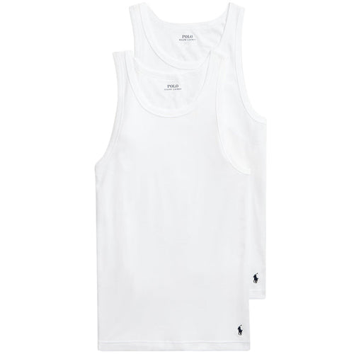 Polo Ralph Lauren Classic Tank Undershirt 2-Pack - White