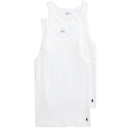 Polo Ralph Lauren Classic Tank Undershirt 2-Pack - White