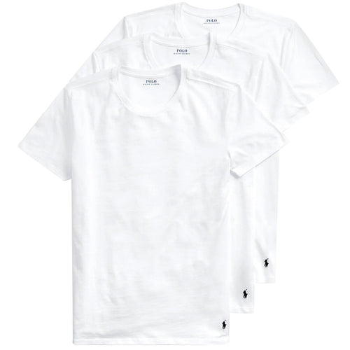 Polo Ralph Lauren Crewneck 3-Pack T-Shirts - White