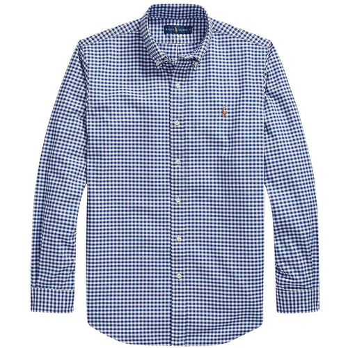 Polo Ralph Lauren Custom Fit Oxford Shirt - Blue and White