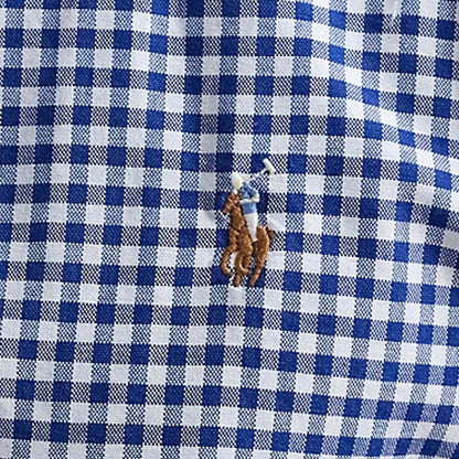 Polo Ralph Lauren Custom Fit Oxford Shirt - Blue and White
