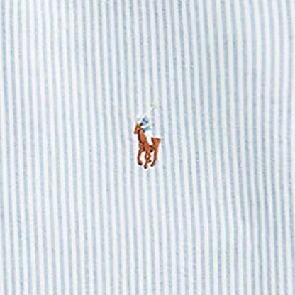 Polo Ralph Lauren Custom Fit Oxford Shirt - Blue and White