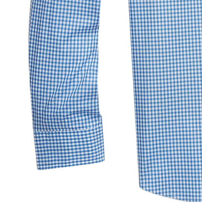 Polo Ralph Lauren Custom Fit Stretch Poplin Shirt - Blue and White