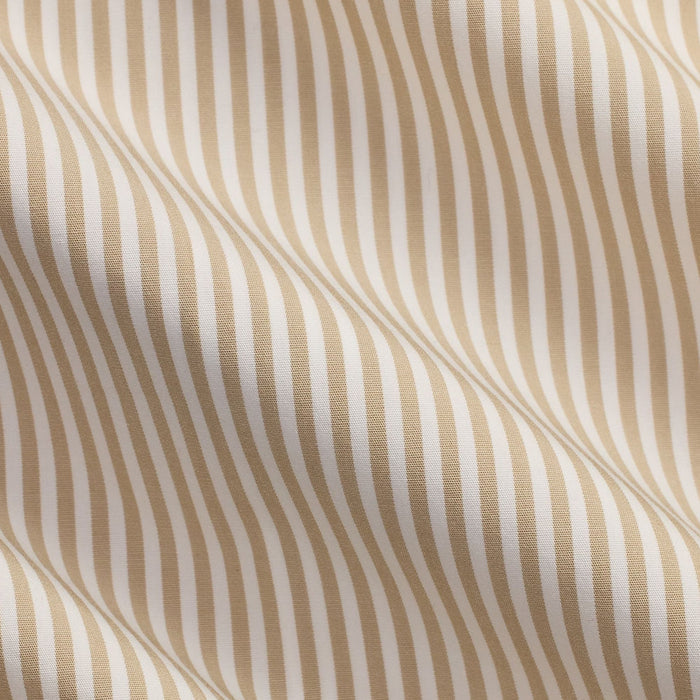 Polo Ralph Lauren Custom Fit Striped Stretch Poplin Shirt - Khaki/White